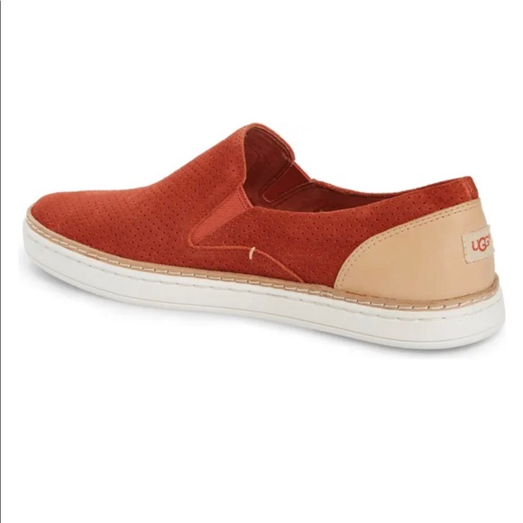 UGG suede slip on sneaker in rich orange color-worn once, LIKE NEW condition! - Picture 9 of 9